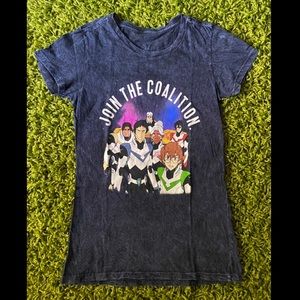 Voltron Legendary Defender blue patterned T-shirt, extra small